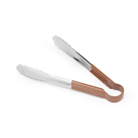 Szczypce do serwowania HACCP 250 mm, HENDI, brązowy, (L)250mm