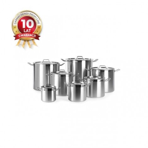 Garnek wysoki z pokrywką Profi Line, HENDI, Profi Line, 70L, fi.450x(H)450mm