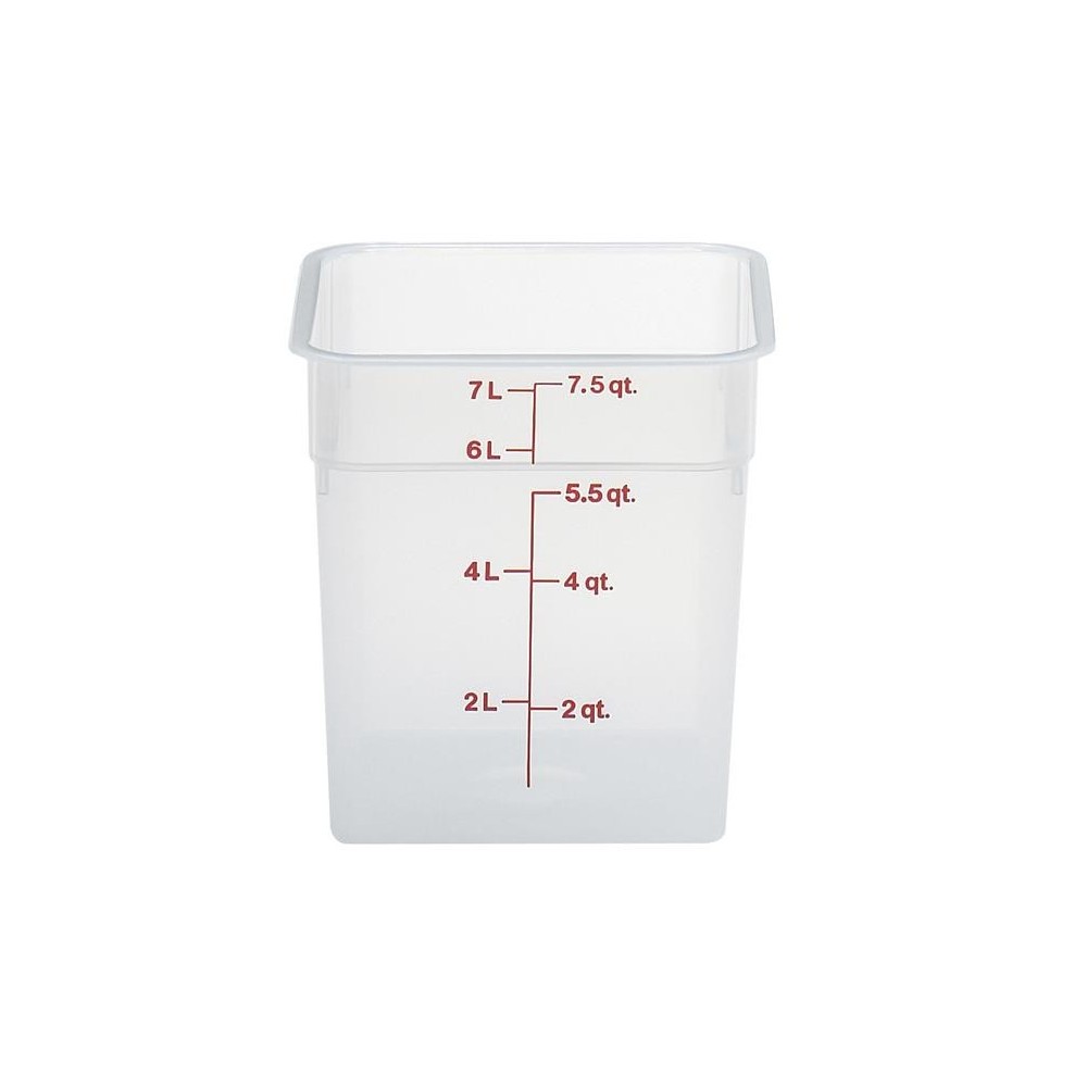 Przezroczysty pojemnik polipropylenowy na żywność CAMBRO CamSquare® 7,6 l