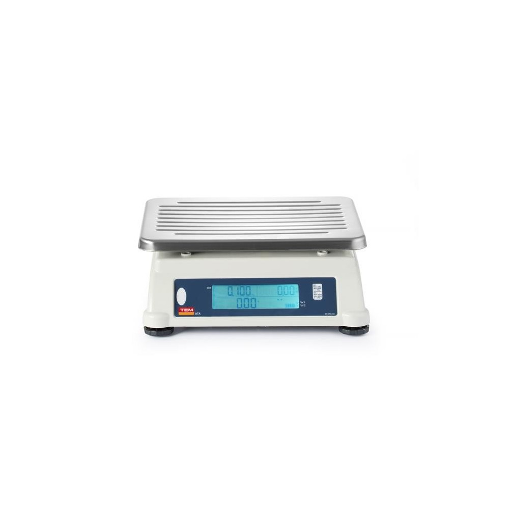 Waga kalkulacyjna LCD z legalizacją, seria ATA, 60 kg, TEM, 359x502x(H)133mm