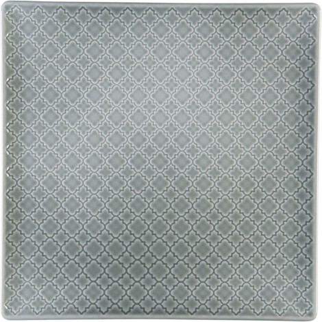 talerz płytki, kolor szary, Marrakesz, 305x305 mm