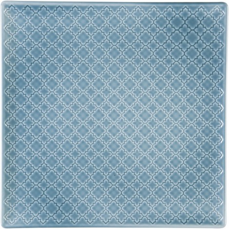 talerz płytki, kolor szaroniebieski, Marrakesz, 255x255 mm