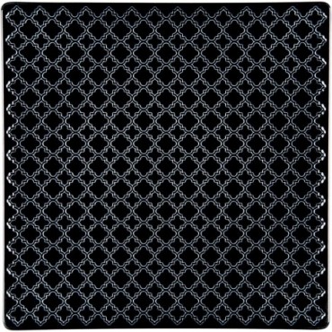 Talerz płytki, kolor czarny, Marrakesz, 305x305 mm