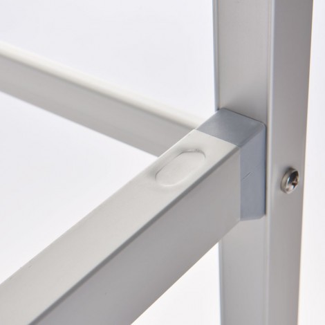 regał magazynowy aluminiowy, na 2 nogach. 859x460x1680 mm