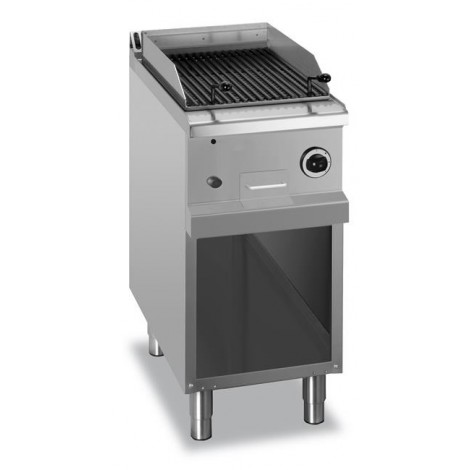  Grill z lawą wulkaniczną stołowy i na podstawie z trzech stron zamkniętej - gazowy, linia 700 
