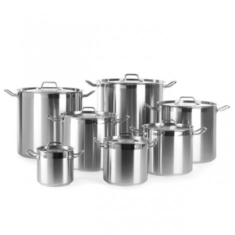 Garnek wysoki z pokrywką Profi Line, HENDI, Profi Line, 37L, fi.360x(H)360mm