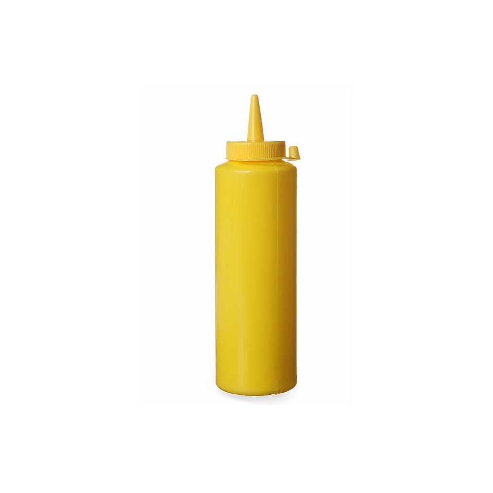 Dyspenser do zimnych sosów, HENDI, 0,2L, czerwony, fi.50x(H)185mm