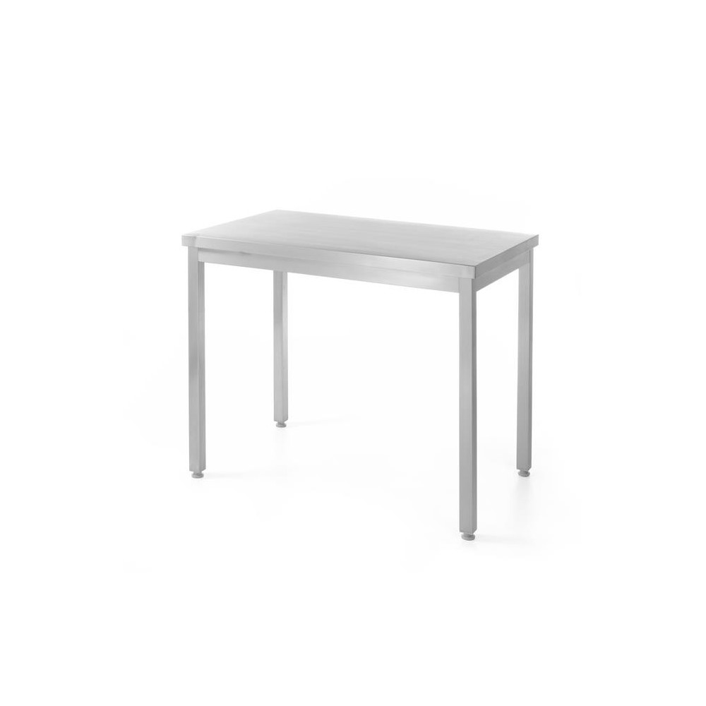 Stół centralny bez półki - skręcany, głębokość 600 mm, HENDI, Kitchen Line, 1000x600x(H)850mm