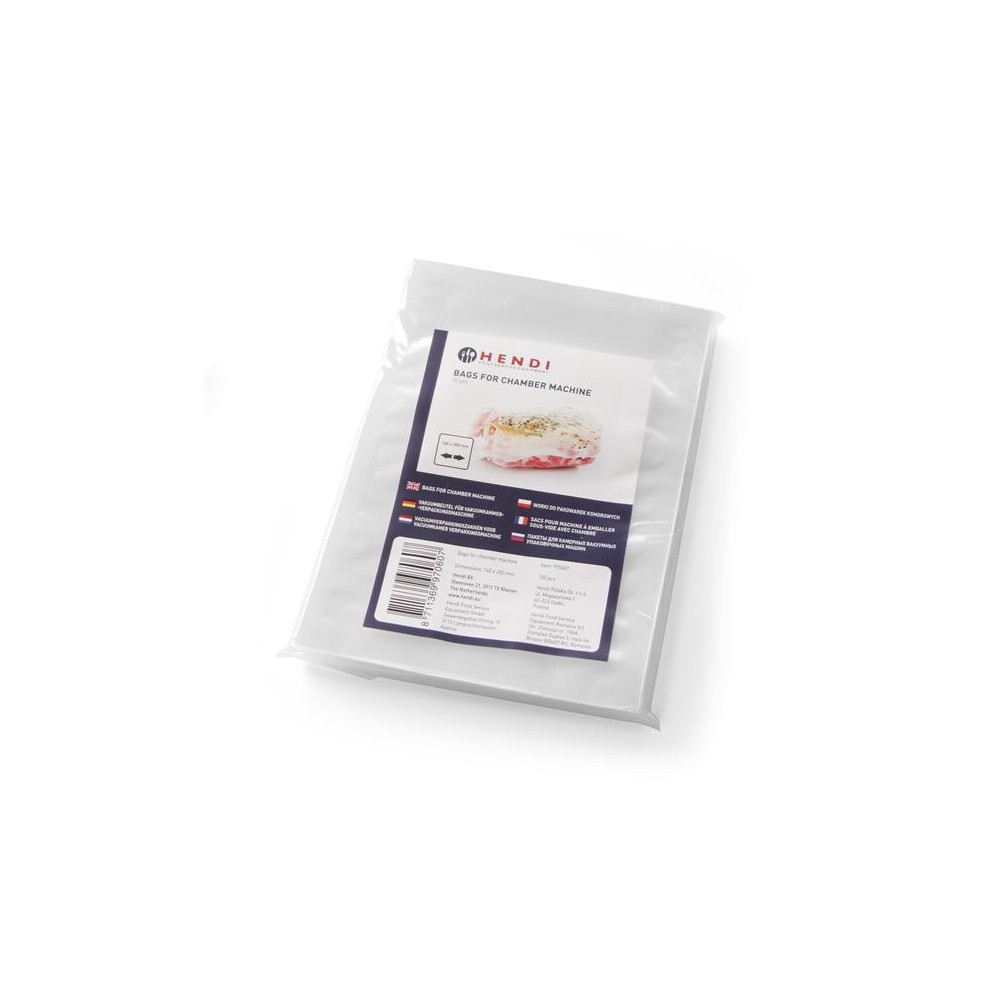 Worki do przechowywania produktów, do pakowarek komorowych, HENDI, 100 szt., 230x160mm